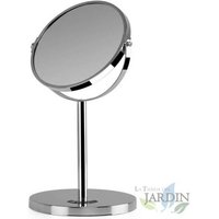 Suinga - 360º-Kosmetikspiegel mit Orbegozo-Basis. 17cm Durchmesser. Beidseitig: a ohne Vergrößerung. b: 5-fache Vergrößerung. Chrom- von SUINGA