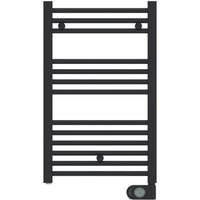 400 W programmierbarer elektrischer Handtuchhalter, Mattschwarz Schwarzer Designer-Handtuchhalter für Badezimmer von SUINGA