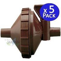 5 Stück Abnehmbarer Wasserfilter 10 mm mit Absperrhahn, Ideal für Bewässerungs- und Wassersysteme von SUINGA