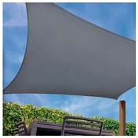 Suinga - 5 x 5 m quadratisches graues wasserdichtes Polyester-Sonnensegel 5 x 5 m, grau 165 gr/m2 UV-Gartenmarkise von SUINGA