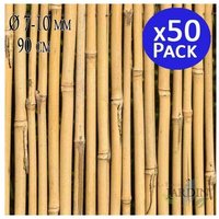 Suinga - 50 x Natürlicher Bambusstab 90 cm, 6-10 mm Durchmesser. Tutoren für Pflanzen, Natürliche ökologische Bambusstäbe, Bambusrohr von SUINGA