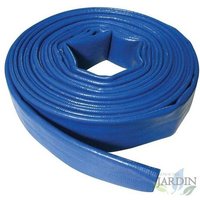 Flachschlauch 40 mm 100 Meter für Wasserableitung, Polyester, pvc, blauer Gummi, flachgelegt, für Feuer und Pools (1 1/2 Zoll) von SUINGA