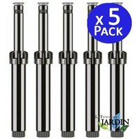 Suinga - 5 Stück Hunter Bewässerungs Sprinkler 5,20 m Reichweite 10 cm Erhebungs-höhe, 18,4 cm Gesamthöhe, 1/2'' Gewinde von SUINGA