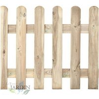 Klassischer Gartenzaun aus Holz 100 x 180 cm von SUINGA