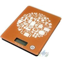 Suinga - LED-Küchenwaage 5 Kg orange, Teilung 1 gr. 15,2 x 20 cm von SUINGA