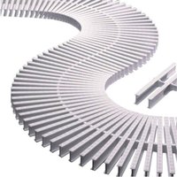 Modul mit 45 Gittern für Kurven, Maße 1 Meter, Höhe 22 mm, Breite 245 mm Modul mit 45 Gittern für Kurven, Maße 1 Meter, Höhe 22 mm, Breite 245 mm von SUINGA