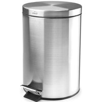 Mülleimer aus Edelstahl mit Pedal und Eimer für Badezimmer, 12 Liter Fassungsvermögen, 25x40 cm Mülleimer aus Edelstahl mit Pedal und Eimer für Badezimmer, 12 Liter Fassungsvermögen, 25x40 cm von SUINGA