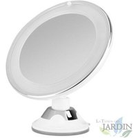 Suinga - Orbegozo Kosmetikspiegel mit LED-Licht. 17cm Durchmesser. Vergrößerung x10. von SUINGA
