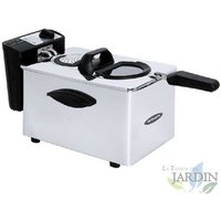 Orbegozo Professionelle Fritteuse aus Edelstahl. 4 Liter Fassungsvermögen. Einstellbarer Thermostat. Leistung 2000W Orbegozo Professionelle Fritteuse aus Edelstahl. 4 Liter Fassungsvermögen. Einstellbarer Thermostat. Leistung 2000W von SUINGA