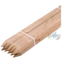 Holzpfosten 200 cm, Durchmesser 3 cm. Nützlich für den Bau von Zäunen, Gehegen, Ställen, Pergolen usw. (Pack x 20) von SUINGA