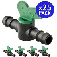 Suinga - Pack 25 x 16 mm Absperrhahn für Tropfbewässerung von SUINGA