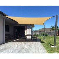 Suinga - Rechteckige beige Segelmarkise 3 x 4 Meter, 150 gr/m2 UV-Gartenmarkise mit Seilen Suinga - Rechteckige beige Segelmarkise 3 x 4 Meter, 150 gr/m2 UV-Gartenmarkise mit Seilen von SUINGA