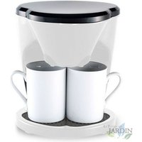 Schwarze Filterkaffeemaschine 0,6 Liter, 2 Tassen 450W von SUINGA