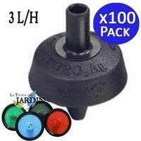 Suinga - 100 Stück Selbstregulierender Tropfer Antidrain 3 Liter Toro nge Empfohlen für 16mm Rohr und Mikroschlauch von SUINGA