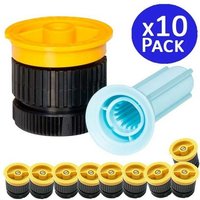 10 Stück Rain Bird 4 van Sprühdüse für Bewässerungssprinkler Einstellbarer Winkel Reichweite 1,2 Meter von SUINGA