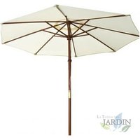 Sonnenschirm beige Ø3 Meter, Stock 4,8 cm, für Terrasse, Garten, Bar, Terrasse, Sonnenschirm von SUINGA