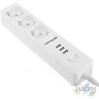 Steckdosenleiste mit 3 VDE-Steckern mit Masseanschluss und 3 USB-Anschlüssen Orbegozo. Steckdosenleiste mit 3 VDE-Steckern mit Masseanschluss und 3 USB-Anschlüssen Orbegozo. von SUINGA