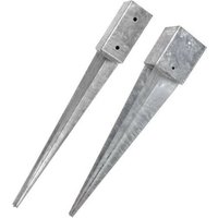 Suinga - 4 Stück Einschlagbodenhülse für Pfosten Bodenhülse Einschlaghülse Pfostenträger Pfostenanker verzinkt 12 x 12 x 75 cm Suinga - 4 Stück Einschlagbodenhülse für Pfosten Bodenhülse Einschlaghülse Pfostenträger Pfostenanker verzinkt 12 x 12 x 75 cm von SUINGA