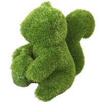 Suinga - Künstliche Eichhörnchenfigur aus Gras 30x58x50 cm zur Dekoration Ideal für Garten, Terrasse und Haus von SUINGA