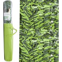 Suinga - Künstliche zweifarbige Hecke mit feinen Blättern, 110 Ruten, 1 x 3 Meter, Sichtschutz 95%. von SUINGA