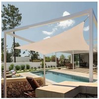 Suinga - Quadratisches Polyester-Segelmarkise 5 x 5 x 5 Meter, beige 165 gr/m2 uv für den Garten Suinga - Quadratisches Polyester-Segelmarkise 5 x 5 x 5 Meter, beige 165 gr/m2 uv für den Garten von SUINGA