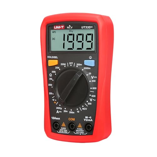 SUIOPPYUW Aktueller Kapazitäts Widerstandstester mit 2 mF Kapazitätsprüffunktion, Digitalmultimeter, automatischer Bereich, ABS, UT33D+, NCV Funktion SUIOPPYUW Aktueller Kapazitäts Widerstandstester mit 2 mF Kapazitätsprüffunktion, Digitalmultimeter, automatischer Bereich, ABS, UT33D+, NCV Funktion von SUIOPPYUW