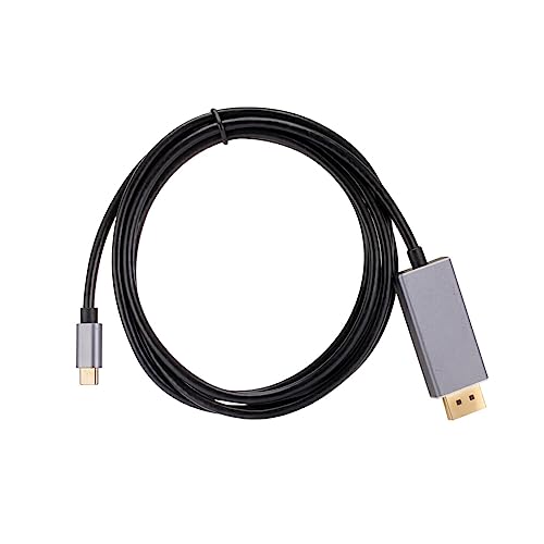 SUIOPPYUW Aluminiumlegierung Typ C auf Für DisplayPort Adapterkabel Tragbarer 8K 180cm Flexibler Adapter Laptops Konverter von SUIOPPYUW