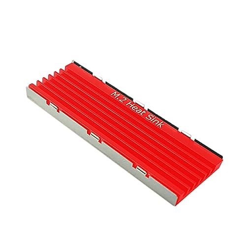 SUIOPPYUW Einfach zu installierender Kühlkörper für die Kühlung von Solid State Laufwerken. Kühlkörper für Solid State Laufwerke. Kühler aus Aluminium. Aluminium Kühlkörper, Rote Einzelschicht von SUIOPPYUW