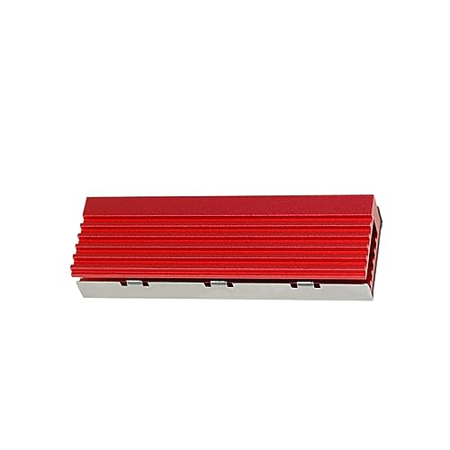 SUIOPPYUW Einfach zu installierender Kühlkörper für die Kühlung von Solid State Laufwerken. Kühlkörper für Solid State Laufwerke. Kühler aus Aluminium. Aluminium Kühlkörper, Rote Doppelschicht von SUIOPPYUW