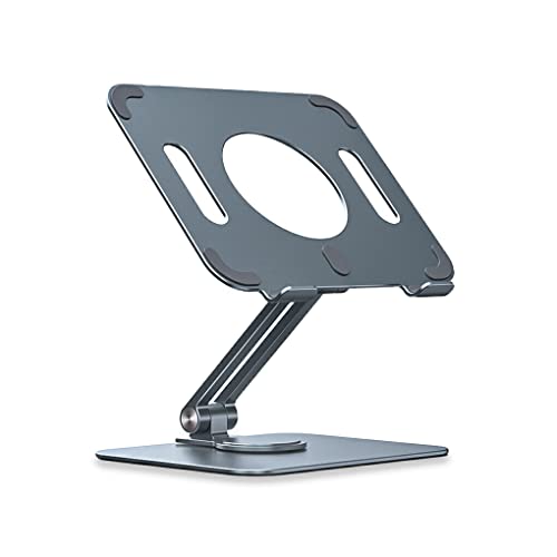 SUIOPPYUW Faltbarer Tablet Halter Rotation Multi Winkel verstellbare Aluminiumlegierung Stand Mount Cradle Travel Desktop Bracket Geschenke, Grau von SUIOPPYUW