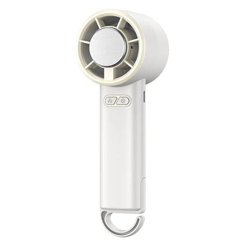 SUIOPPYUW Halbleiterkühlung Handventilator Eiskühlungseffizienz Hand Haartrockner Haken ist leicht zu tragen ABS Eisbeutel, Creme von SUIOPPYUW