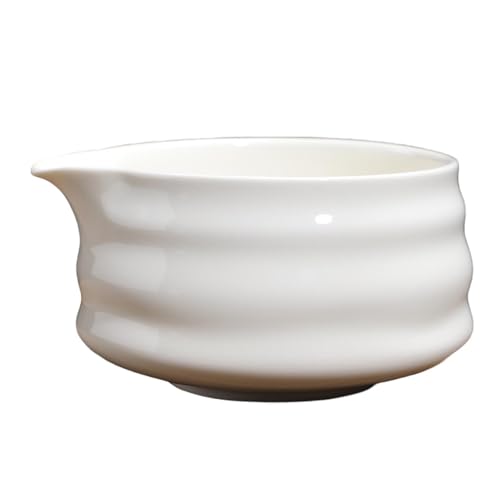 SUIOPPYUW Handgefertigte Matcha Schale für traditionelle Teeliebhaber, Keramik Matcha Schale mit Ausgießer, handgefertigte Matcha Tasse aus japanischer Keramik, E von SUIOPPYUW