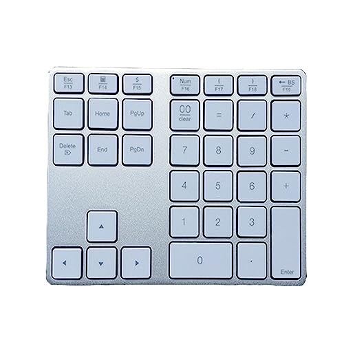 SUIOPPYUW Home Mini Tastatur Universeller Ziffernblock 2 in 1 2,4 G Bluetooth kompatibler drahtloser 35 Tasten Tastaturcomputer von SUIOPPYUW