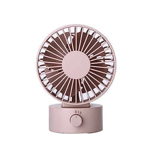 SUIOPPYUW Kleiner USB Einstellbare Wohnzimmer Taschenventilatoren Tragbarer Sommer Outdoor Sport Camping Picknick Kunststoffkühlung, Rosa von SUIOPPYUW