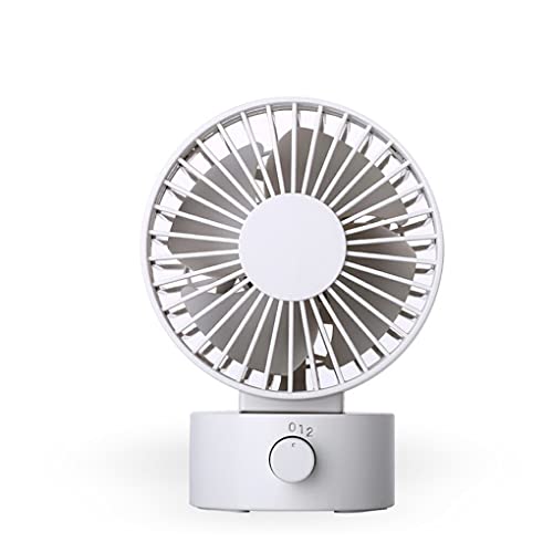 SUIOPPYUW Kleiner USB Einstellbare Wohnzimmer Taschenventilatoren Tragbarer Sommer Outdoor Sport Camping Picknick Kunststoffkühlung, Weiß von SUIOPPYUW