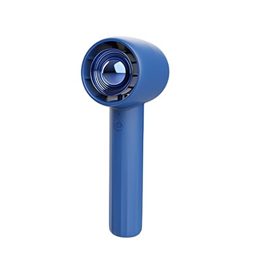 SUIOPPYUW Mini mit geräuschlosem bürstenlosem Motor für geräuschfreie Kühlung elektrischer Maschinen. Mini ABS Handventilator gesund, Blau von SUIOPPYUW