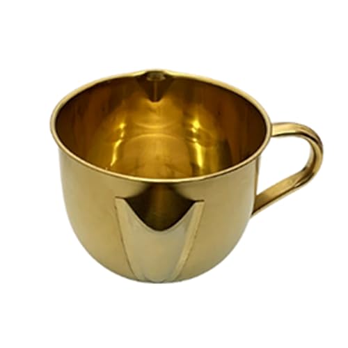 SUIOPPYUW Soßenfettabscheiderbecher, Separator, aus Stahl, Ölfilter, einfach zum Kochen von Truthahn, Rindfleisch, Huhn, Fettabscheider, Gold, Fettabscheider von SUIOPPYUW