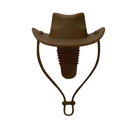 SUIOPPYUW Weinverschluss aus Silikon in Form eines Cowboyhuts für Rotweinliebhaber, lebensmittelechtes Silikon Silikagel, Weinflaschenverschluss in Zylinderform, C von SUIOPPYUW