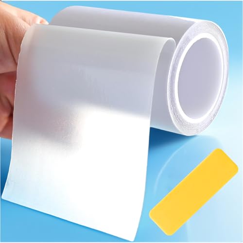 SUIXI Pool Reparaturset - Wasserdichtes Unterwasser Klebeband (10cm x 150cm), Transparentes Abdichtband & Langlebiger Unterwasserkleber für alle Pooloberflächen von SUIXI