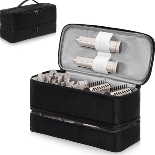 SUJOSAJU Doppelschicht- Reisekoffer mit Großer Kapazität für Shark Flex Style/Dyson Airwrap Styler Und Zubehörteile Tragbare Reisekoffer- Organizer- Tasche für Shark Flex Style SUJOSAJU Doppelschicht- Reisekoffer mit Großer Kapazität für Shark Flex Style/Dyson Airwrap Styler Und Zubehörteile Tragbare Reisekoffer- Organizer- Tasche für Shark Flex Style von SUJOSAJU