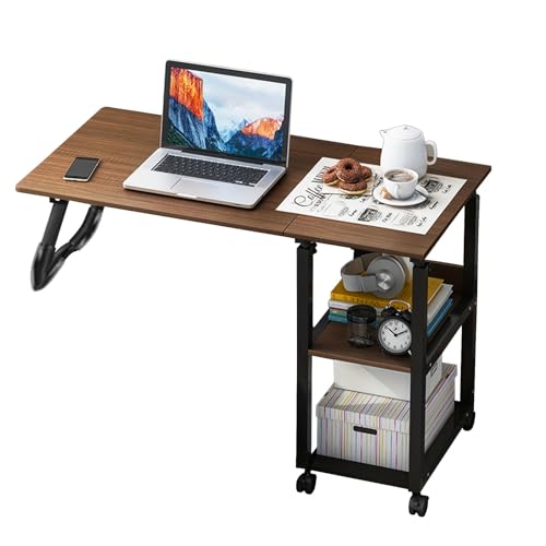 Schreibtisch klein Überbetttisch Höhenverstellbarer Tisch mit Rädern mobiler Stehpult Überbett pflegetisch Laptop Stehender Schreibtisch Steh-Sitz PC Tisch betttisch Schreibtisch klein Überbetttisch Höhenverstellbarer Tisch mit Rädern mobiler Stehpult Überbett pflegetisch Laptop Stehender Schreibtisch Steh-Sitz PC Tisch betttisch von SUJOSAJU