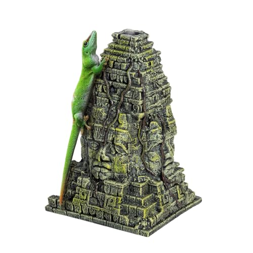 SUKEOPET Reptilien Luftbefeuchter Fogger, Ancient Castle Luftbefeuchter mit Top Mist Outlet, 600ml Terrarium Luftbefeuchter Reptil Misting System Terrarium Dekoration von SUKEOPET