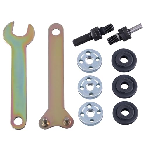 SUKITMISO 10 Stück Winkelschleifer Zubehör Winkelschleifer Verbindungsstange 6mm/10mm Dorn Adapter, Handbohrmaschine Conversion Rod Connecting Adapter Set für Trennscheibe, Polierrad von SUKITMISO