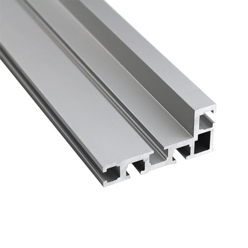 SUKITMISO 75 Typ T Nut Schiene Gehrungsschiene 600mm, 75 Typ 600mm T-Schienen, Aluminium-T-Nut, T-Nut Führungsschiene 600mm, DIY T-Nut Gehrungsschienenlehre für Zaunbefestigung von SUKITMISO