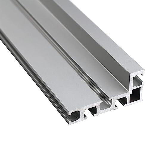 SUKITMISO 75 Typ T Nut Schiene Gehrungsschiene 800mm, 75 Typ 800mm T-Schienen, Aluminium-T-Nut, T-Nut Führungsschiene 800mm, DIY T-Nut Gehrungsschienenlehre für Zaunbefestigung von SUKITMISO