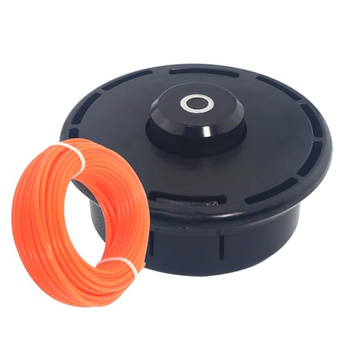 SUKITMISO M10x1,25 Fadenkopf Links mit Tippautomatik Rasentrimmer Kopf Mähkopf Doppelfadenkopf, passend für Akku-Rasentrimmer und Akku-Freischneider von SUKITMISO