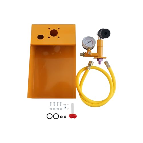 SUKITMISO Manuelle Abdrückpumpe 5 Liter Manuelle Prüfpumpe 2.5 MPa / 0-25Bar Aluminiumguss Befüllpumpe Heizung Druckprüfpumpe mit 1/2 Hochdruckschlauch für Dichtheitsprüfung Testpumpe von SUKITMISO