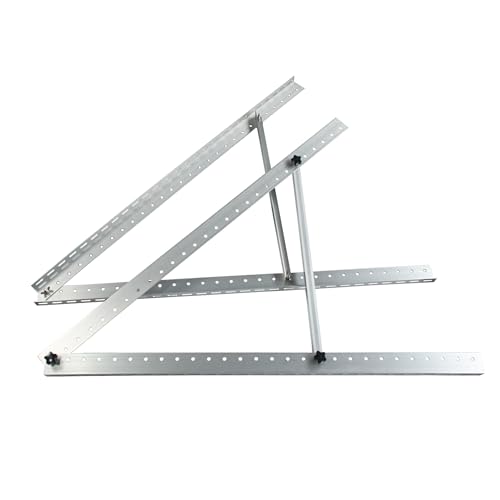 SUKITMISO Solarpanel Halterung 41 Zoll / 104 cm Solarmodul Halterung Aufständerung Winkel Einstellbar 0-90° Solarmodul Befestigung Set für Flachdach Aufständerung Balkonkraftwerk Solarpanel auf Balkon von SUKITMISO