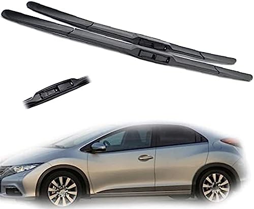 2 Stücke Auto Scheibenwischer vorne für Civic 9 Generation Hatchback 2012 2013 2014 2015 2016 26''+18'' (LHD),Front Windschutzscheibe wischerblätter Ersatz wischerarm Set Zubehör von SUKORI
