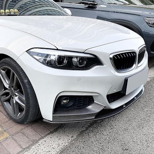 Auto Frontlippe Frontspoiler für BMW 2 Series F22 F23 M Sport 2014-2019 MP,Antikollisions FrontstoßStange Splitter Diffusor Frontlippe Spoiler Protector,B-Carbon Fiber von SUKORI
